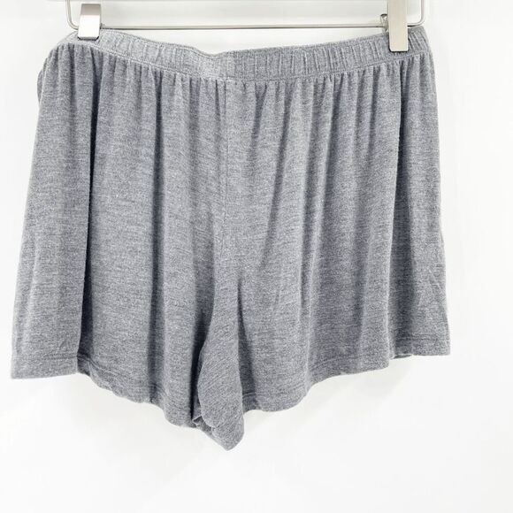 J+B Womens Sleep Short Size S Gray Drawstring Mini Mid Rise Soft Flowy - Picture 2 of 3
